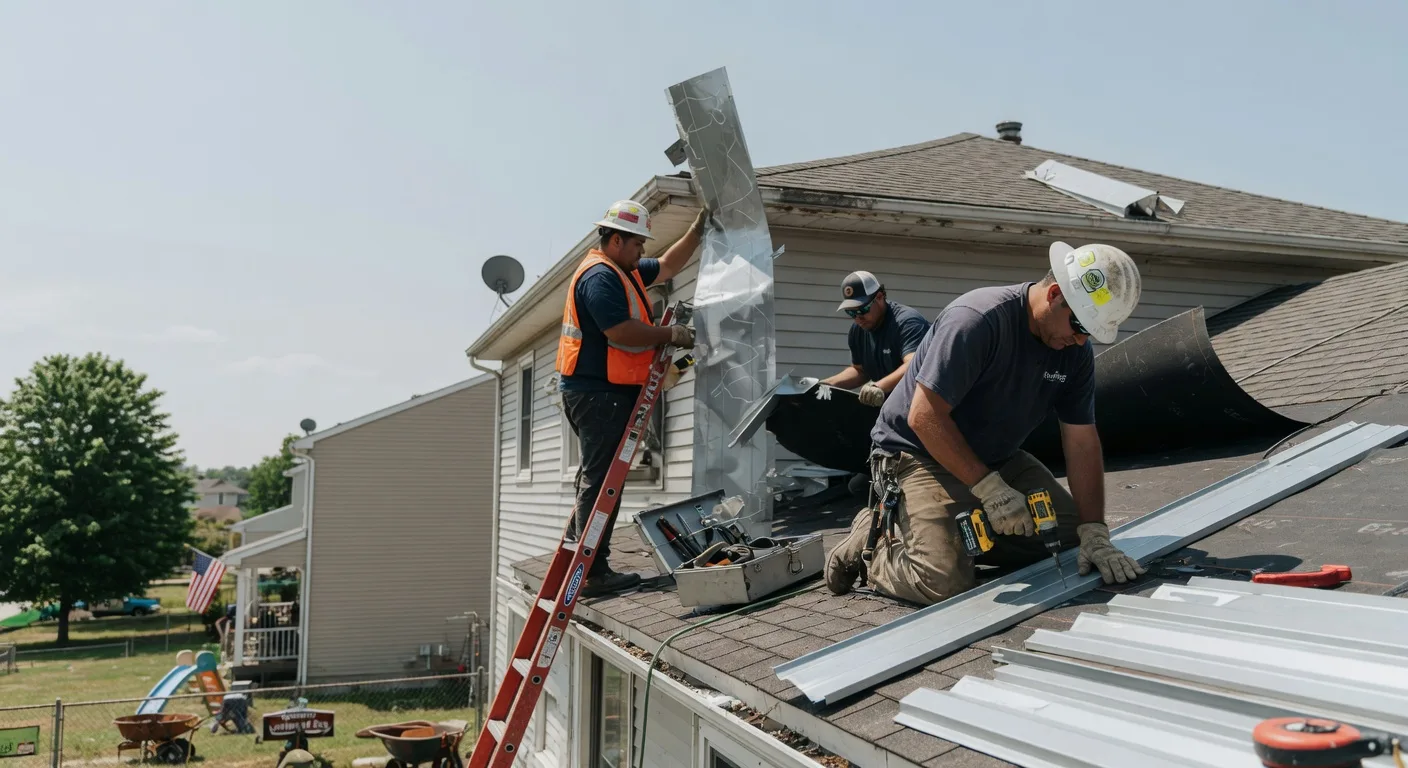 Storm Damage Metal Roof Repair in Rouseville, PA